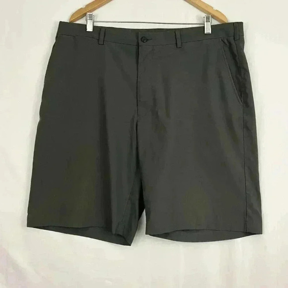 PGA Tour Casual Golf Shorts Sz 38 Gray Flat Front Men's 100% Polyester - Picture 6 of 7